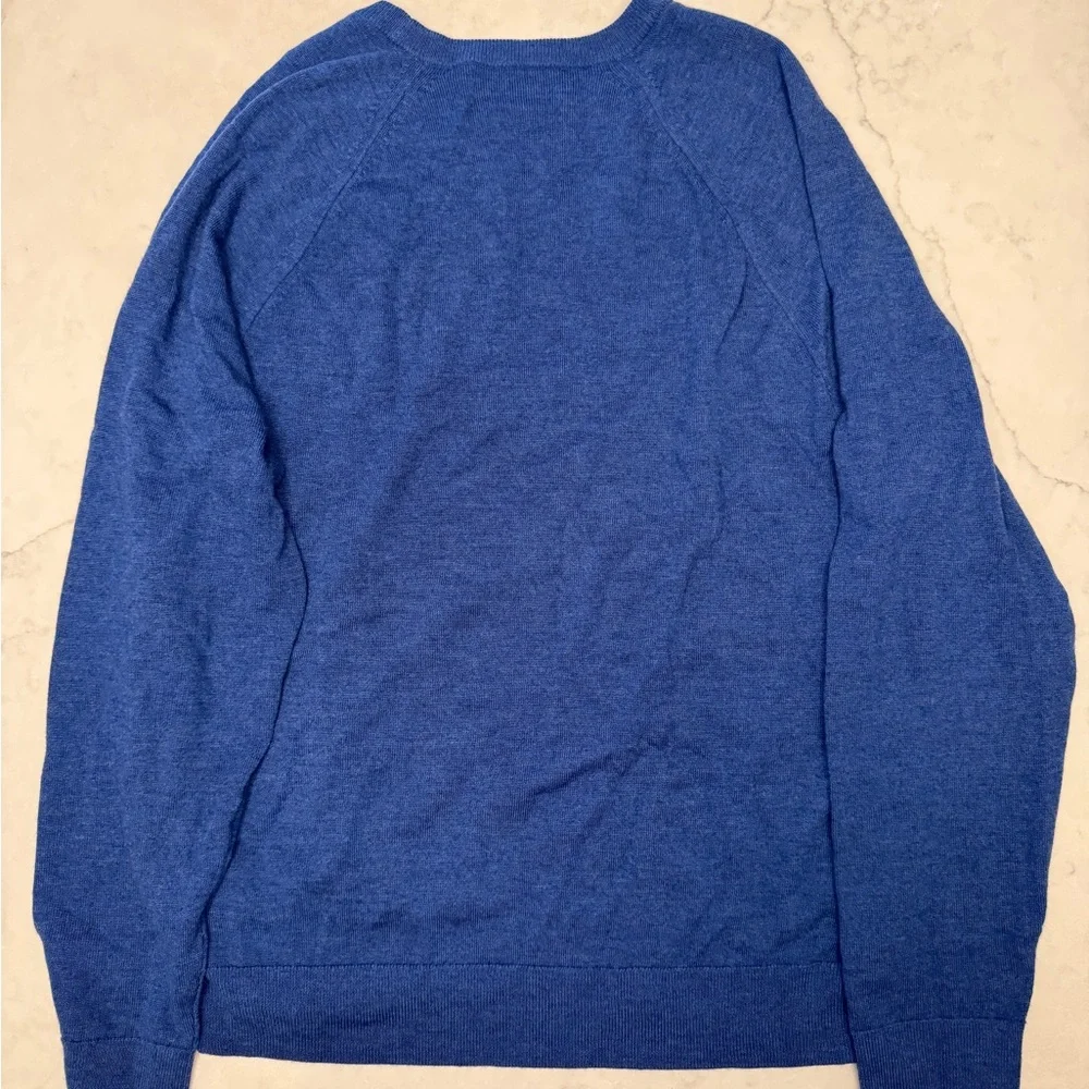 Banana Republic Italian Merino Wool pull over Sweater – Blue Men’s Size L Large